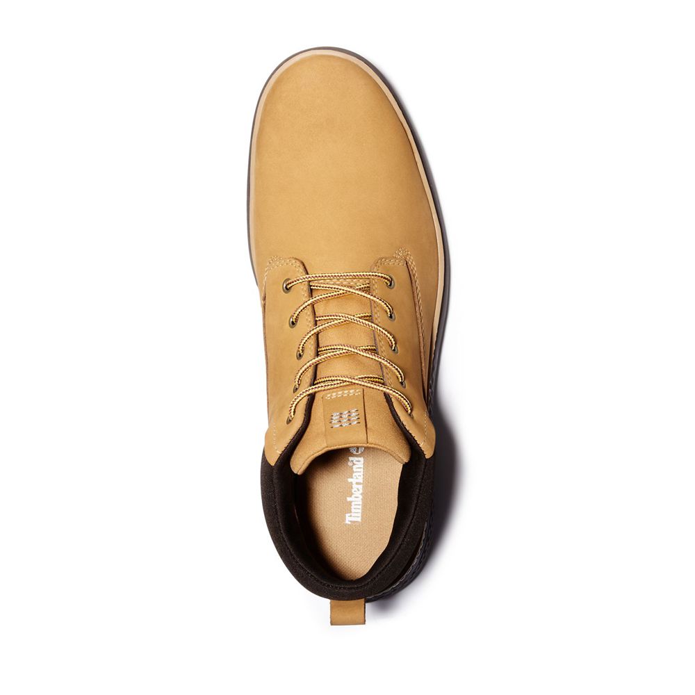 Timberland Chukka Μποτακια Ανδρικα Καφε - Cross Mark Waterproof - Greece 8375604-PL